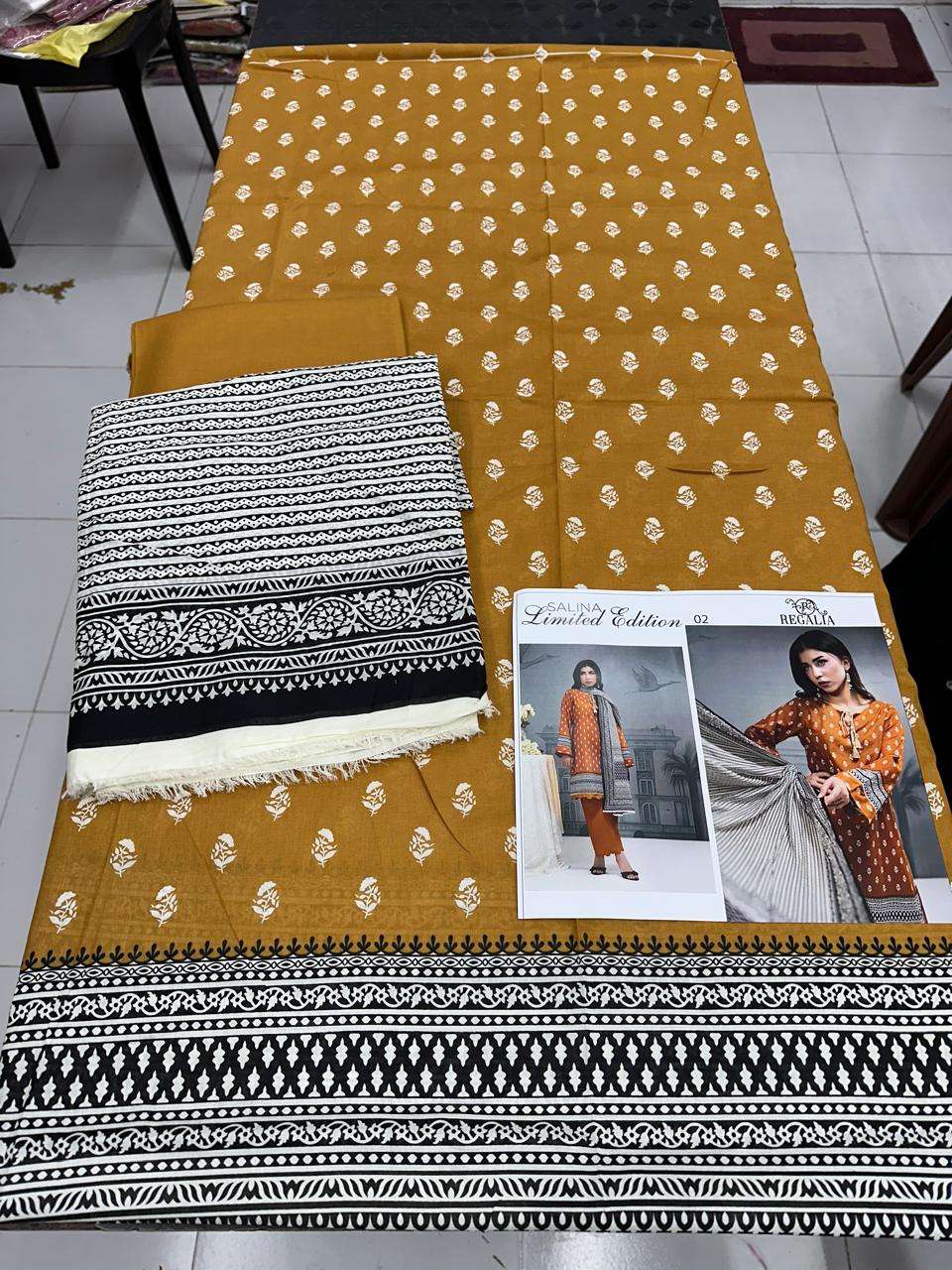 SALINA Limited Edition Printed Lawn Collection 2026 by Regalia Textiles